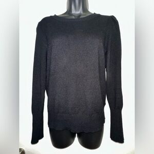 Anthropologie NWOT Marled Reunited Clothing | Solid Black Luxurious Sweater